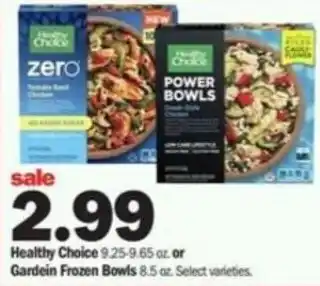 Meijer Healthy Choice 9.25-9.65 oz offer