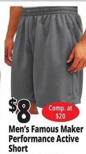 Ocean State Job Lot Men's famous maker performance active short offer