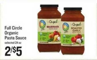 Lowes Foods Full Circle Organic Pasta Sauce offer