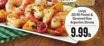 Lowes Foods Large 20-40 Peeled & Deveined Raw Argentine Shrimp offer