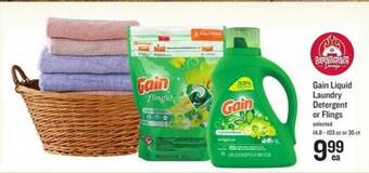 Lowes Foods Gain Liquid Laundry Detergent Or Flings offer
