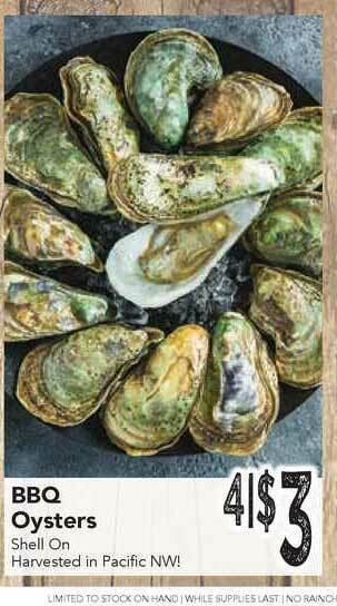 Rosauers Bbq Oysters offer