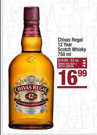 Super King Markets Chivas Regal12 Year Scotch Whisky 750ml offer