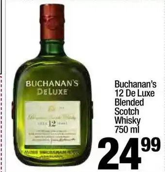 Super King Markets Buchanan's 12 De Luxe Blended Scotch Whisky 750 Ml offer