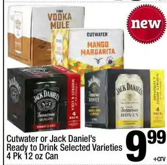 Super King Markets Cutwater Or Jack Daniel's Ready To Drink offer