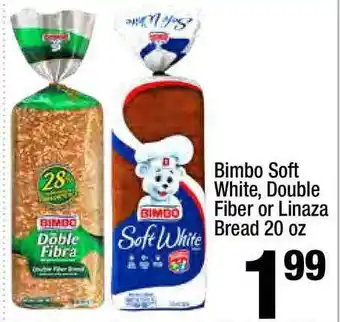 Super King Markets Bimbo Soft White, Double Fiber Or Linaza Bread 20 Oz offer