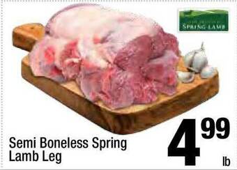 Super King Markets Semi Boneless Spring Lamb Leg offer