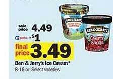 Meijer Ben & jerry's ice cream offer