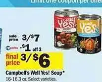 Meijer Campbell's well yes! soup offer