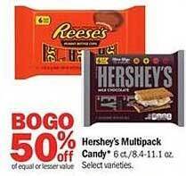 Meijer Hershey's multipack candy offer
