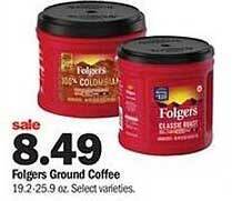 Meijer Folgers ground coffee offer