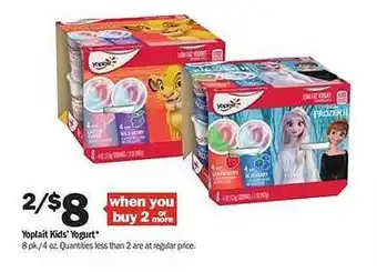 Meijer Yoplait kids' yogurt offer