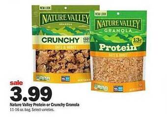 Meijer Nature valley protein or crunchy granola offer