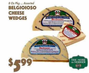 The Food Emporium Belgioioso cheese wedges offer