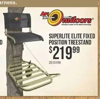 Bass Pro Api outdoors superlite elite fixed position treestand offer