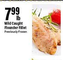 Wild caught flounder fillet