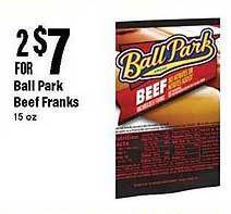 Big Y Ball park beef franks offer