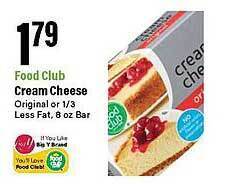 Big Y Food club cream cheese offer