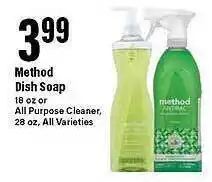 Big Y Method dish soap or all purpose cleaner offer