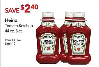 Costco Heinz tomato ketchup offer