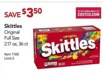 Costco Skittles original full suze offer
