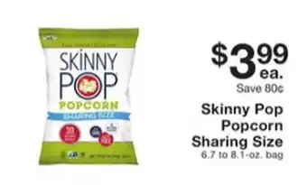 Fairway Store Market Skinny pop popsorn sharing size offer