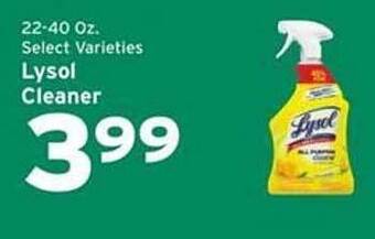 Hannaford Lysol cleaner offer