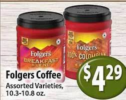 Key Food Folgers coffee offer