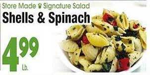 King Kullen Shells & spinach offer