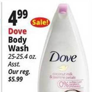 Ocean State Job Lot Dove body wash offer
