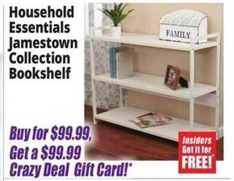 Ocean State Job Lot Household essentials jamestown collection bookshelf offer