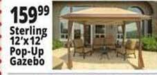 Ocean State Job Lot Sterling 12'x12' pop-up gazebo offer