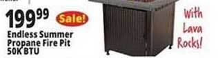 Ocean State Job Lot Endless summer propane fire pit 50k btu offer