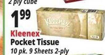 Ocean State Job Lot Kleenex pocket tissue offer