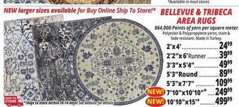 Ocean State Job Lot Bellevue & tribeca area rugs offer