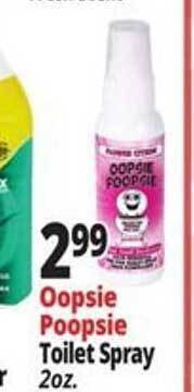 Ocean State Job Lot Oopsie poopsie toilet spray offer