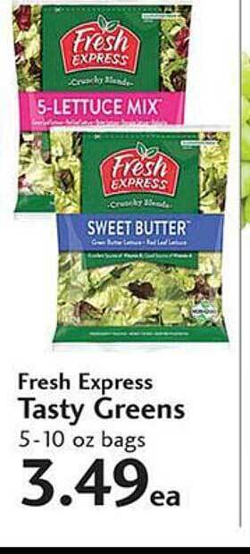 Sunset Foods Fresh express tasty greens offer