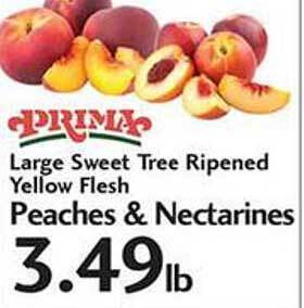 Sunset Foods Large sweet tree ripened yellow flesh peaches & nectarines offer