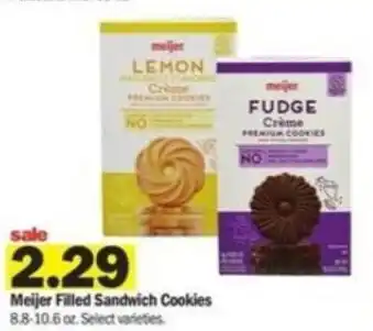 Meijer Meijer Filled Sandwich Cookies 8.8-10.6 oz offer
