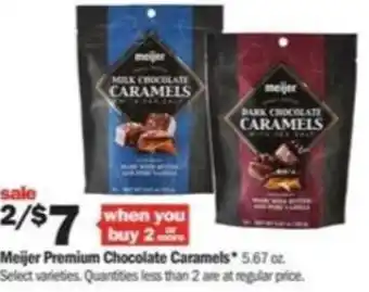 Meijer Meijer Premium Chocolate Caramels 5.67 oz offer