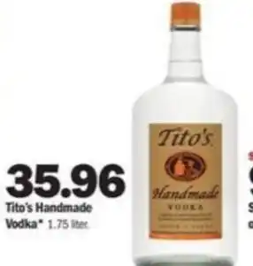 Meijer Tito's Hardmade Vodka 1.75 Liter offer