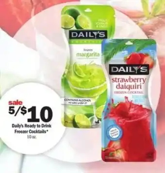 Meijer Daily's Freezer Cocktails 10 oz offer