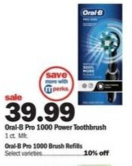 Meijer Oral-B Pro 1000 Power Toothbrush offer