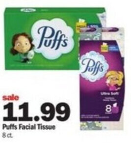 Meijer Puffs Facial Tissue offer