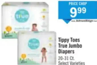 Tippy Toes True Jumbo Diapers 20-31 ct.