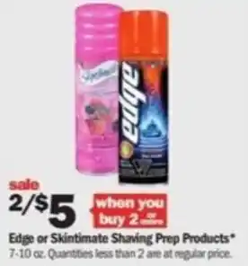Meijer Edge Skintimate Shaving offer