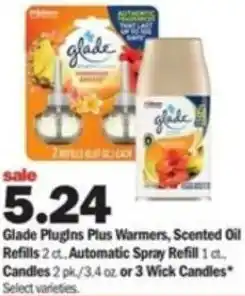 Meijer Glade Plugins Plus Warmers, Scented Oil Refills offer