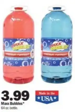 Meijer Maxx Bubbles 64 oz offer