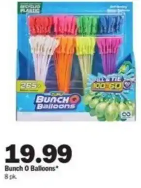 Meijer Bunch 0 Balloons 8pk offer