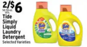 Met Foodmarkets Tide Simply Liquid Laundry Detergent offer